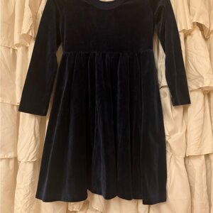 Hanna Andersson Midnight Blue Velvet Dress